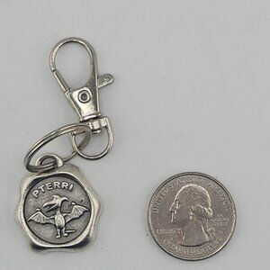 Handmade Pewter Pterri Keychain - Pee-wee's Playhouse! Nickel Free Bag Charm